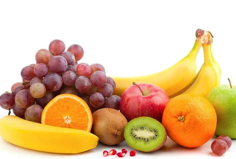 Gut alevlenmeleri sırasında diyetin temelini oluşturan taze meyveler