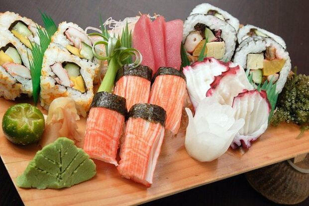 Japon diyeti için rulolar fotoğraf 1
